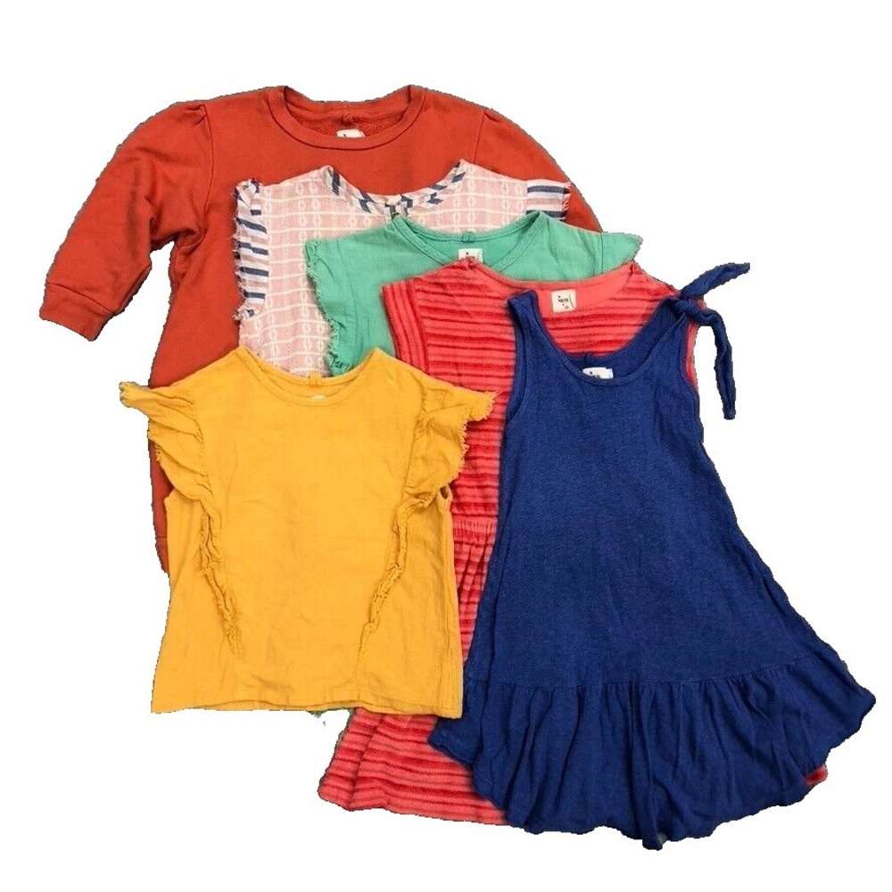 Nico Organic Cotton Hemp Dress‎ Shirt Lot Girls 4 Earthy Sustainable Summer